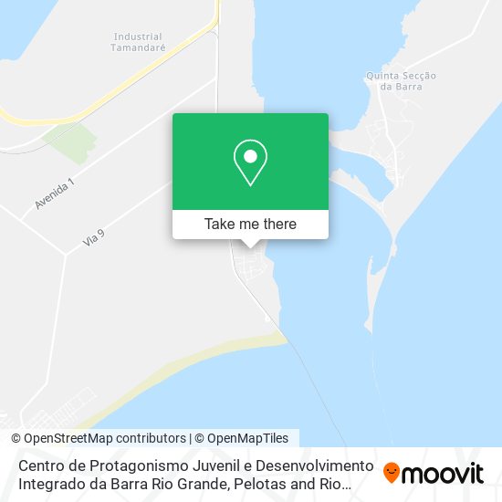 Mapa Centro de Protagonismo Juvenil e Desenvolvimento Integrado da Barra Rio Grande