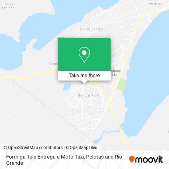 Mapa Formiga Tele Entrega e Moto Táxi