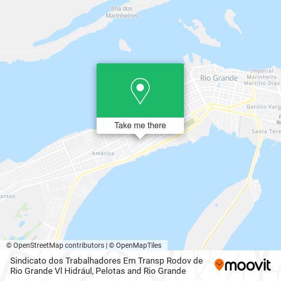 Mapa Sindicato dos Trabalhadores Em Transp Rodov de Rio Grande Vl Hidrául