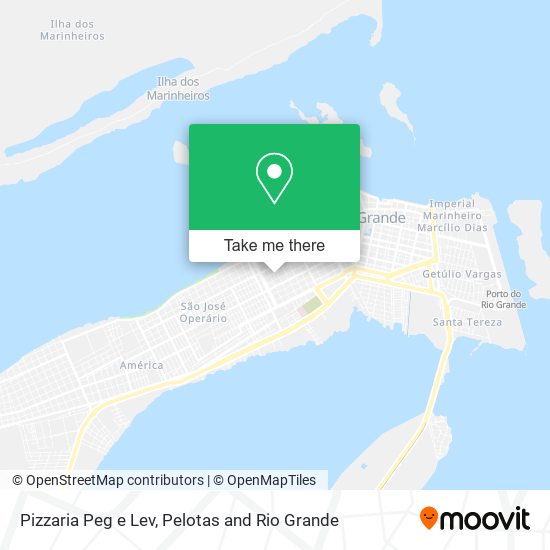 Mapa Pizzaria Peg e Lev