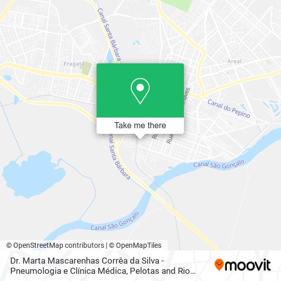 Dr. Marta Mascarenhas Corrêa da Silva - Pneumologia e Clínica Médica map