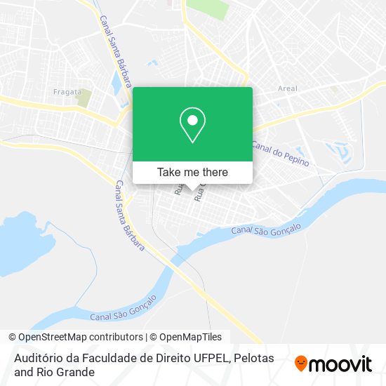 Mapa Auditório da Faculdade de Direito UFPEL