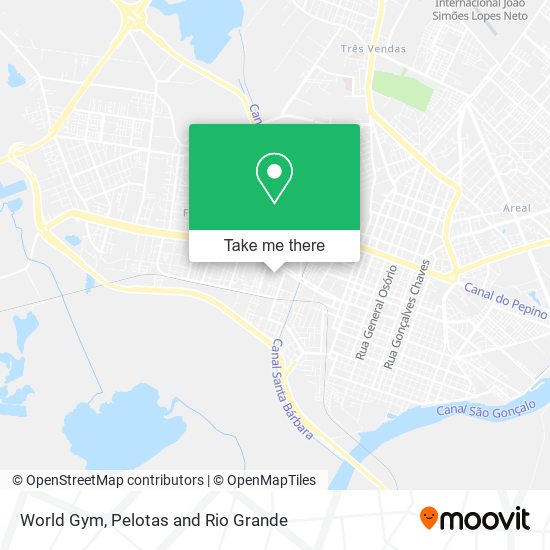 World Gym map