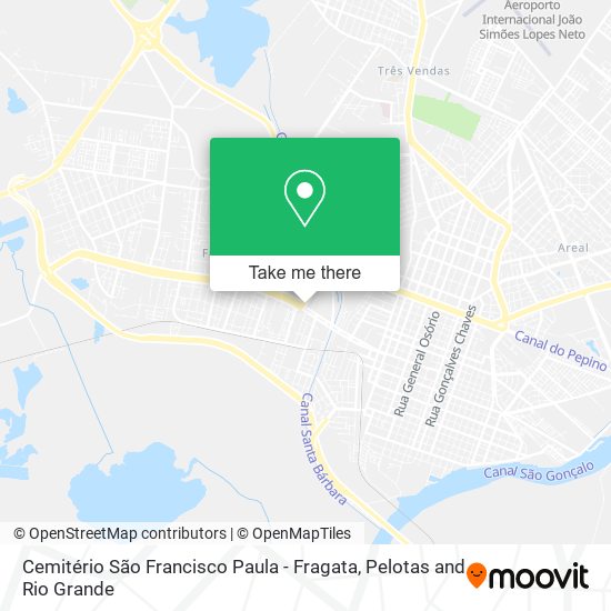 Cemitério São Francisco Paula - Fragata map