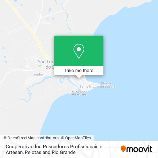 Cooperativa dos Pescadores Profissionais e Artesan map