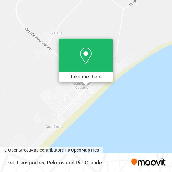 Pet Transportes map