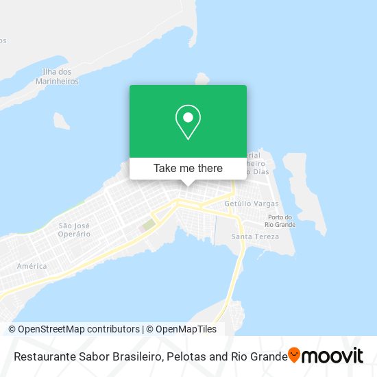 Mapa Restaurante Sabor Brasileiro