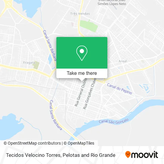 Tecidos Velocino Torres map