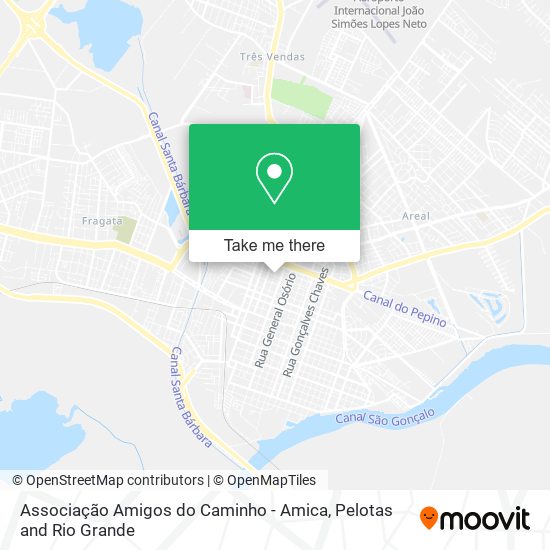 Associação Amigos do Caminho - Amica map