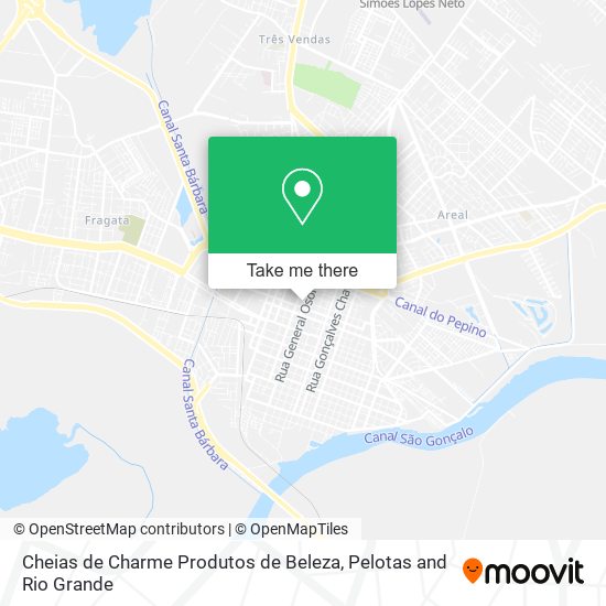 Mapa Cheias de Charme Produtos de Beleza