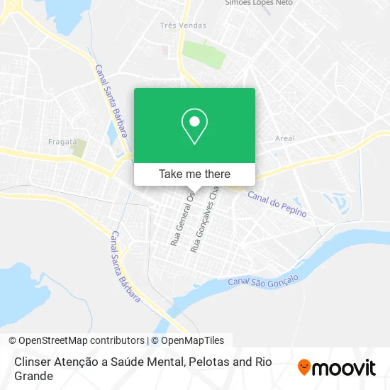 Clinser Atenção a Saúde Mental map