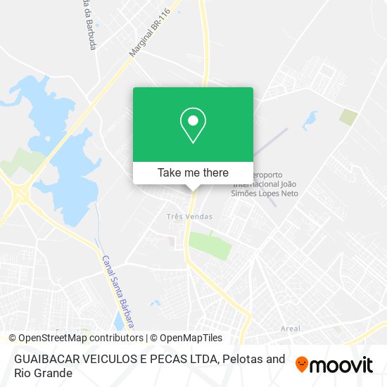 GUAIBACAR VEICULOS E PECAS LTDA map