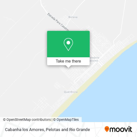 Cabanha los Amores map