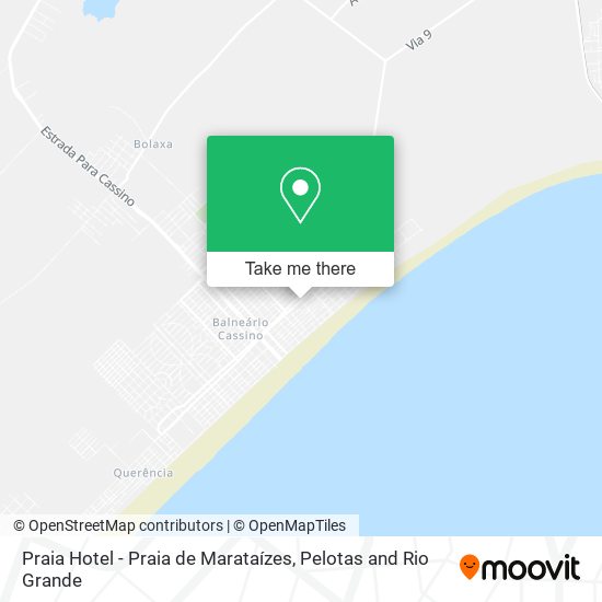 Mapa Praia Hotel - Praia de Marataízes