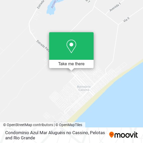 Condomínio Azul Mar Aluguéis no Cassino map