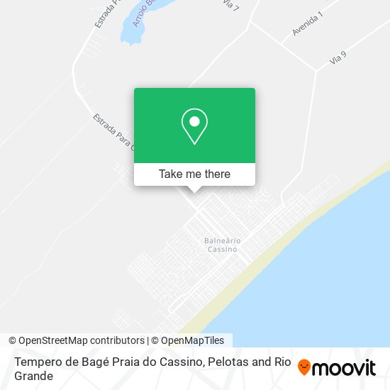 Mapa Tempero de Bagé Praia do Cassino