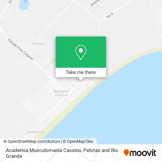 Academia Musculomania Cassino map
