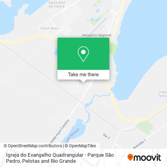 Mapa Igreja do Evangelho Quadrangular - Parque São Pedro