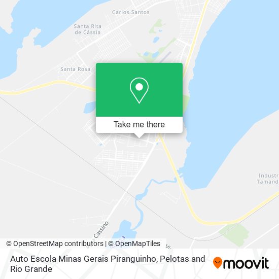 Mapa Auto Escola Minas Gerais Piranguinho