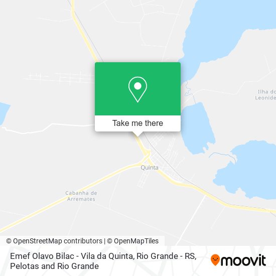 Mapa Emef Olavo Bilac - Vila da Quinta, Rio Grande - RS