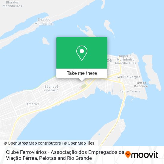 Mapa Clube Ferroviários - Associação dos Empregados da Viação Férrea