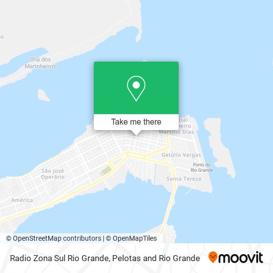 Radio Zona Sul Rio Grande map