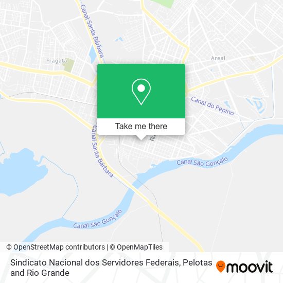 Sindicato Nacional dos Servidores Federais map
