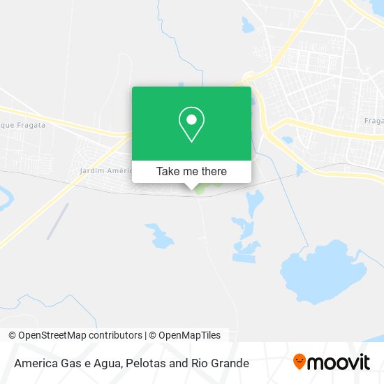 America Gas e Agua map