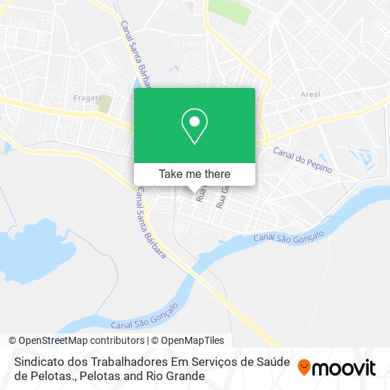 Sindicato dos Trabalhadores Em Serviços de Saúde de Pelotas. map