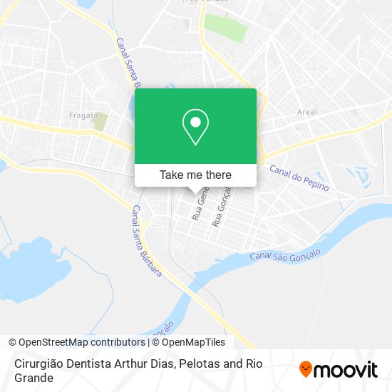 Mapa Cirurgião Dentista Arthur Dias