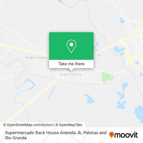 Supermercado Back House Avenida Jk map