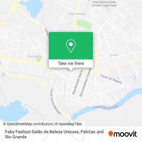 Mapa Faby Fashion Salão de Beleza Unissex