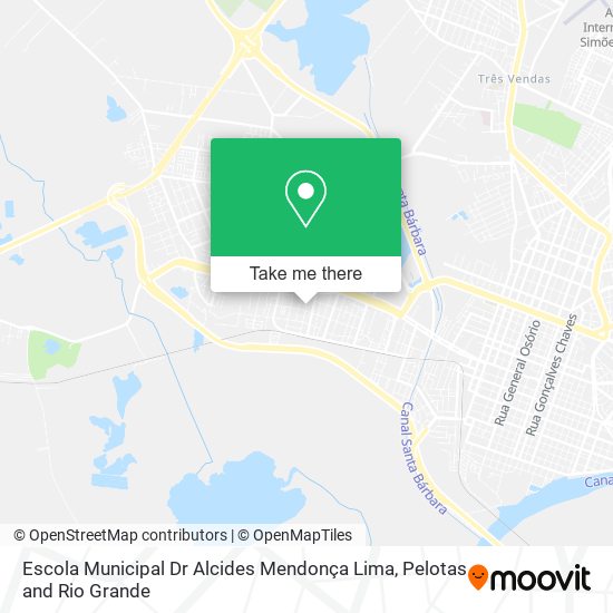 Mapa Escola Municipal Dr Alcides Mendonça Lima