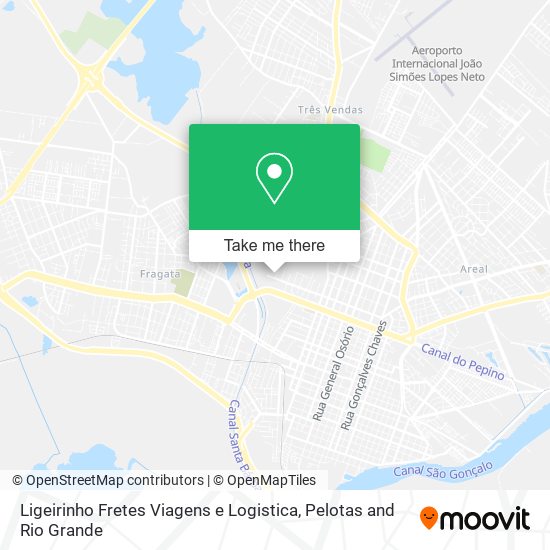 Ligeirinho Fretes Viagens e Logistica map