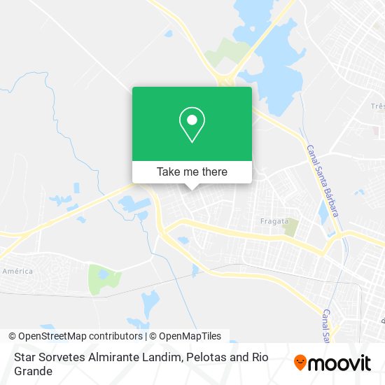 Star Sorvetes Almirante Landim map