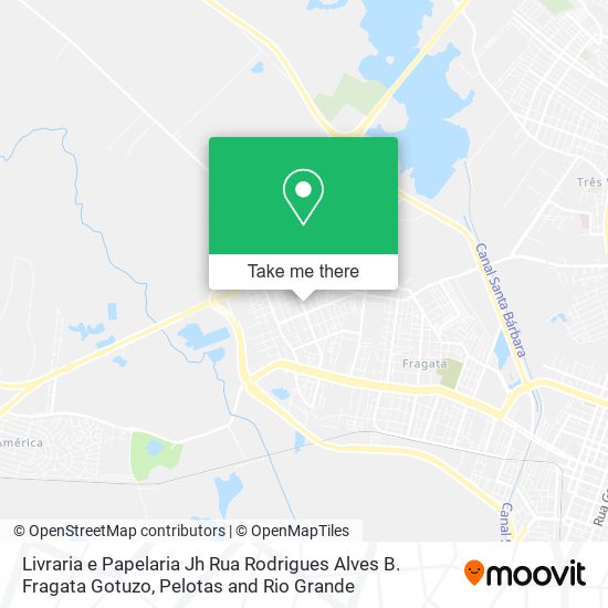 Mapa Livraria e Papelaria Jh Rua Rodrigues Alves B. Fragata Gotuzo