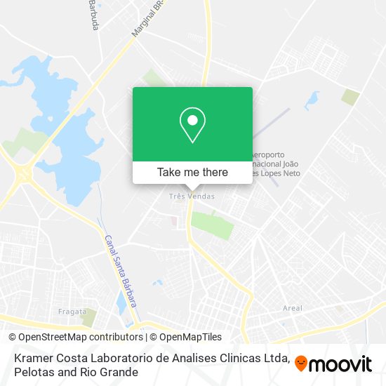 Mapa Kramer Costa Laboratorio de Analises Clinicas Ltda