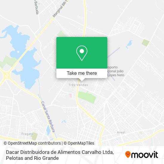 Mapa Dacar Distribuidora de Alimentos Carvalho Ltda