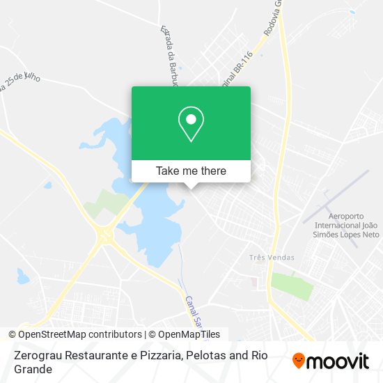 Mapa Zerograu Restaurante e Pizzaria