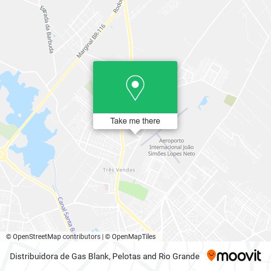 Distribuidora de Gas Blank map