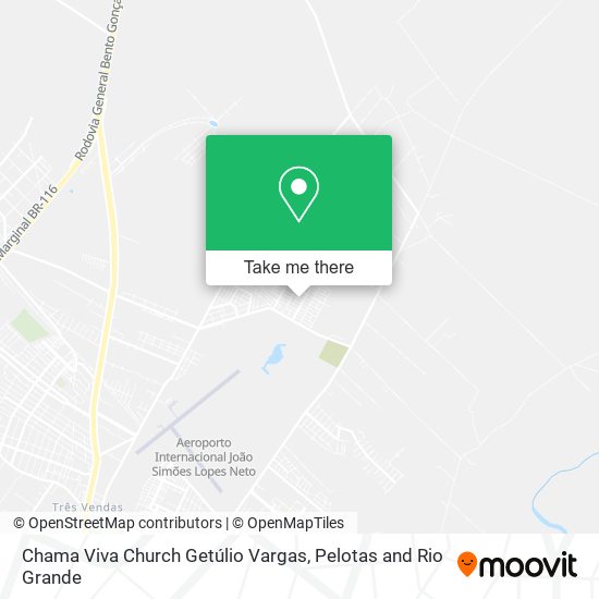 Chama Viva Church Getúlio Vargas map