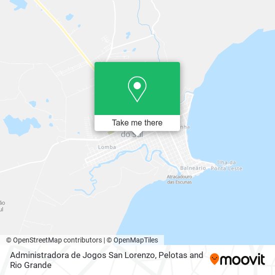 Administradora de Jogos San Lorenzo map