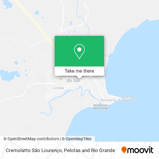 Cremolatto São Lourenço map
