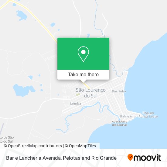 Bar e Lancheria Avenida map