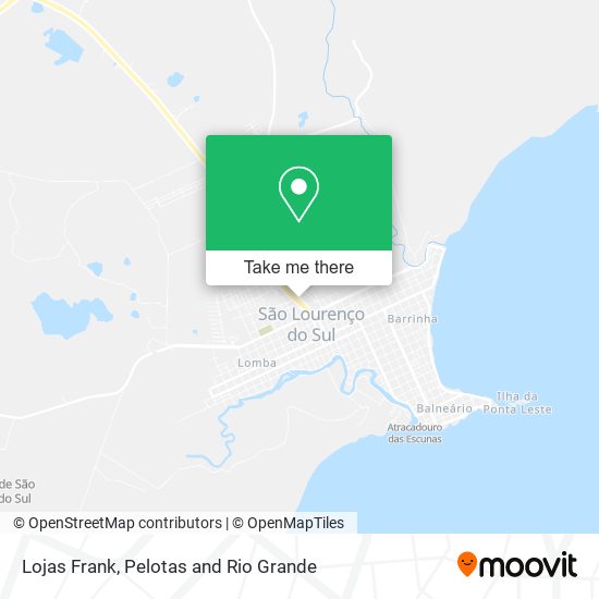 Lojas Frank map