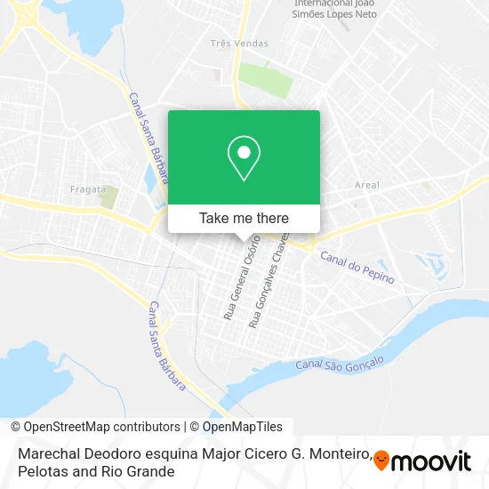 Marechal Deodoro esquina Major Cicero G. Monteiro map