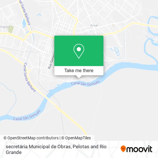 secretária Municipal de Obras map