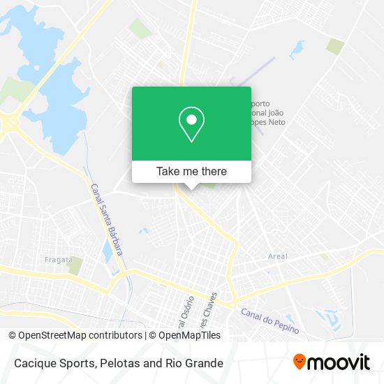 Cacique Sports map