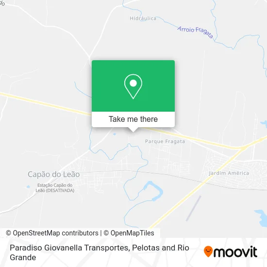 Paradiso Giovanella Transportes map