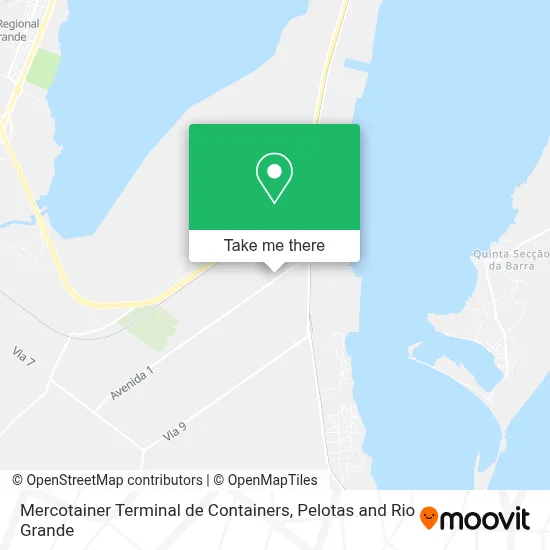Mercotainer Terminal de Containers map